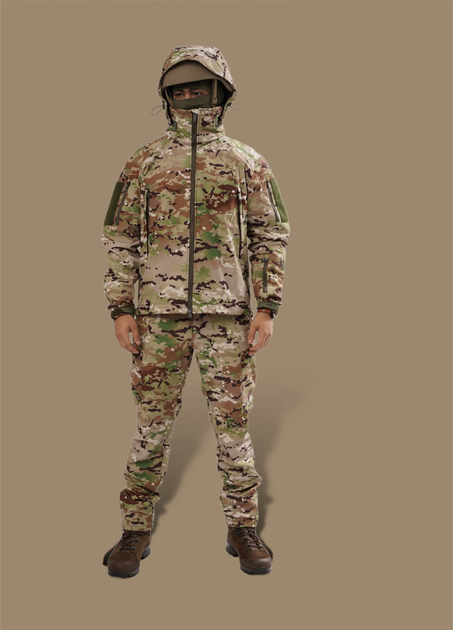 Куртка тактична PROF 4.5.0 SOFT SHELL S Мультикам - изображение 1
