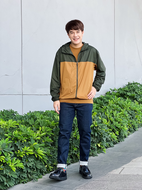Ветровка мужская Uniqlo 671586326 3XL Зеленый/Коричневый (1159779928) - изображение 3