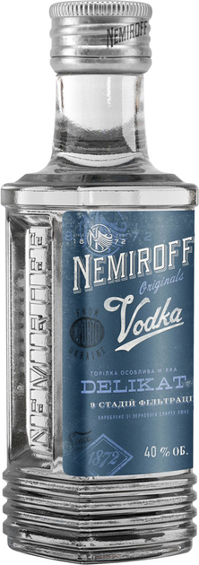 Упаковка горілки особливої Nemiroff Originals Делікат м'яка 0.2 л 40% х 24 шт (4820181423346) - зображення 2