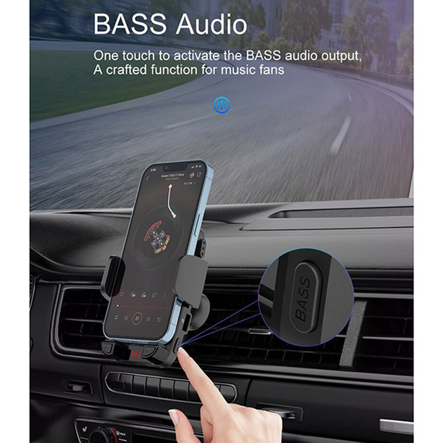 Автомобильный FM ФМ Bluetooth модулятор Terra IQ, трансмиттер, держатель для телефона - изображение 10