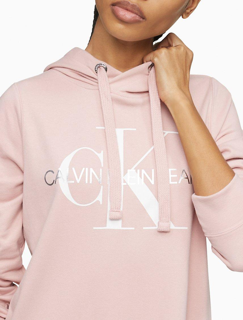 Metallic monogram 2025 logo sweatshirt dress