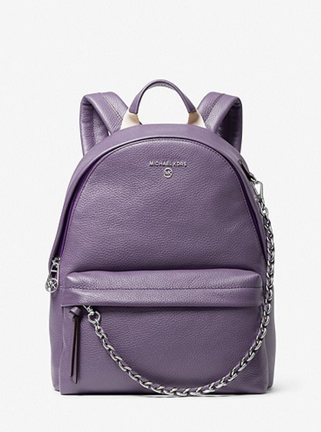 Pebbled 2024 leather backpack