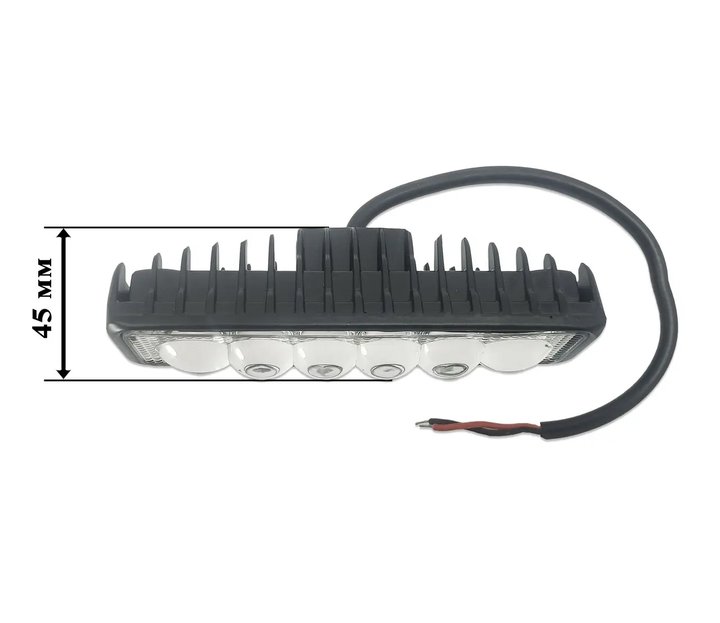 Додаткова світлодіодна LED-фара з лінзами LD18 W 6 smd, 10-30 B - Фото 4 Додаткова світлодіодна LED-фара з лінзами LD18 W 6 smd, 10-30 B - зображення 4