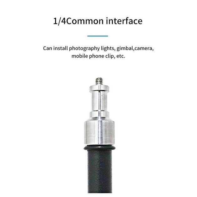 Штатив 210 см Jmary MT-75 з кріпленням 1/4 для LED лампи/камери/фотоапарата/GoPro Трипод Black | 771002 - зображення 6