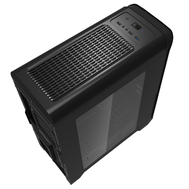 Корпус компьютерный mATX GameMax H602-BK без блока питания/Miditower/с подсветкой Черный - изображение 4