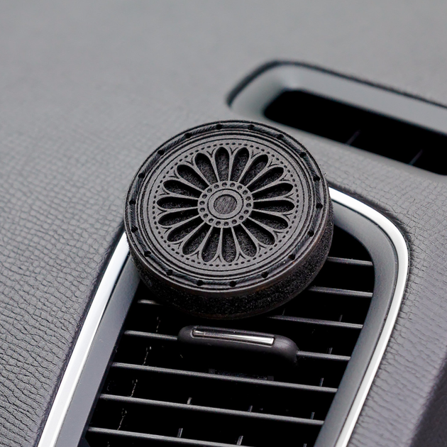 Ароматизатор на дефлектор в авто "Best Wheels BLACK" AI Designed 6 см в ...