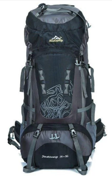Рюкзак туристический Jinshiweiqi 80 л Black - Фото 2 Рюкзак туристический Jinshiweiqi 80 л Black - изображение 2