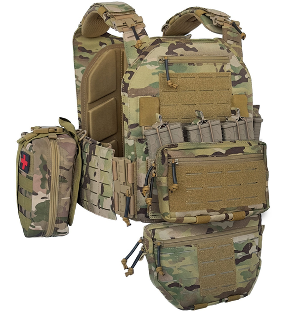 Плитоноска G-Force M7M MAX Military Plate Carrier Multicam - Мультикам с Подсумками - изображение 1