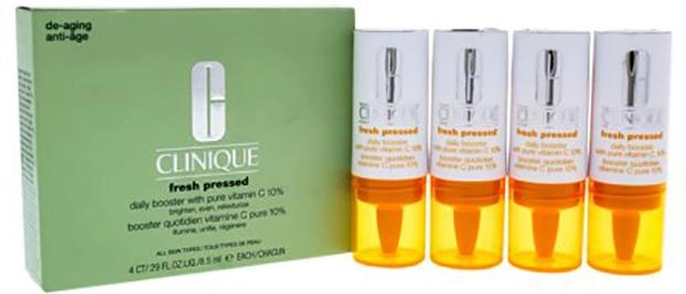 Сироватка для обличчя Clinique Fresh Pressed Daily Booster With Pure Vitamin C 4 x 8.5 мл (20714804480) - зображення 1