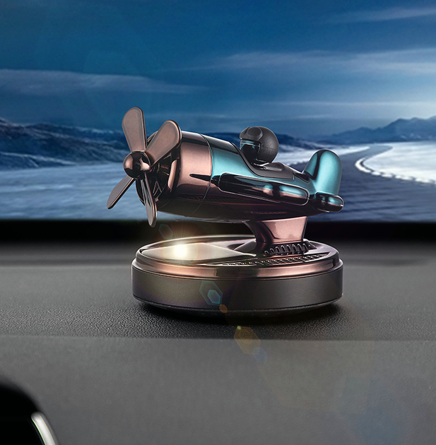 Ароматизатор BUSHINECO II Fighter Car Air Freshener Літак Зелений Гарденія (з наповнювачем в комплекті) - зображення 2