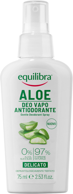 Дезодорант Equilibra проти неприємного запаху Алое Вера 75 мл (8000137010325) - зображення 1