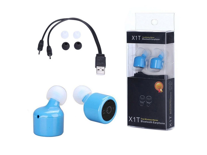 Наушники X1T Bluetooth Гарнитура Синий (1002-847-03) - Фото 7 Наушники X1T Bluetooth Гарнитура Синий (1002-847-03) - изображение 7