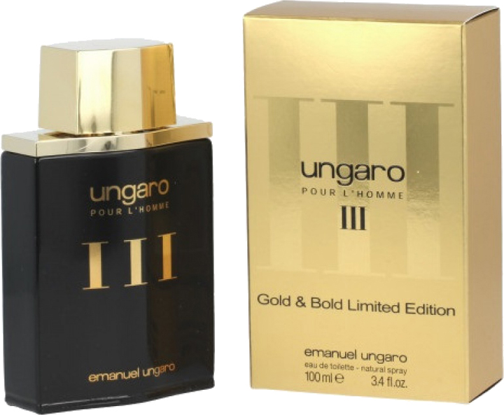 Woda toaletowa Emanuel Ungaro Homme III Gold & Bold Limited Edition EDT M 100 ml (8034097952197) - obraz 1