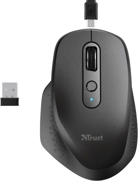 Мышь Trust Ozaa Rechargeable Wireless Black (23812) - изображение 2