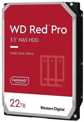 Жесткий диск Western Digital Red Pro NAS 22TB 7200rpm 512MB WD221KFGX 3.5" SATA III - изображение 1