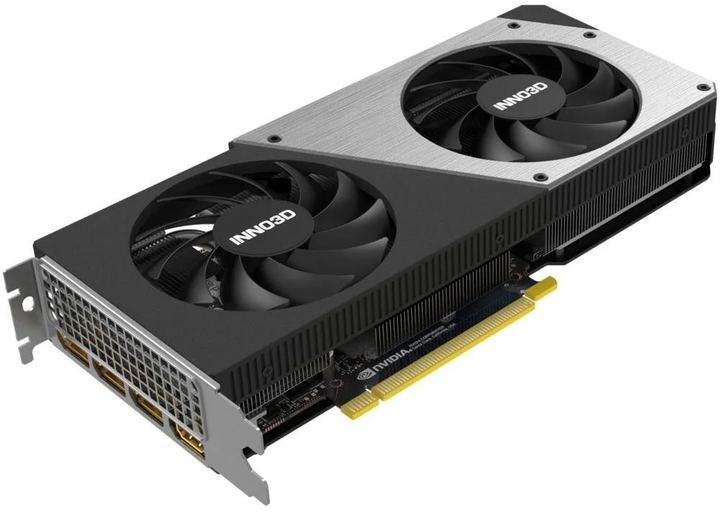 Відеокарта INNO3D PCI-Ex GeForce RTX 4060 Ti Twin X2 OC 8GB GDDR6 (128bit) (2565/18000) (1 х HDMI, 3 x DisplayPort) (N406T2-08D6X-171153N) - зображення 4