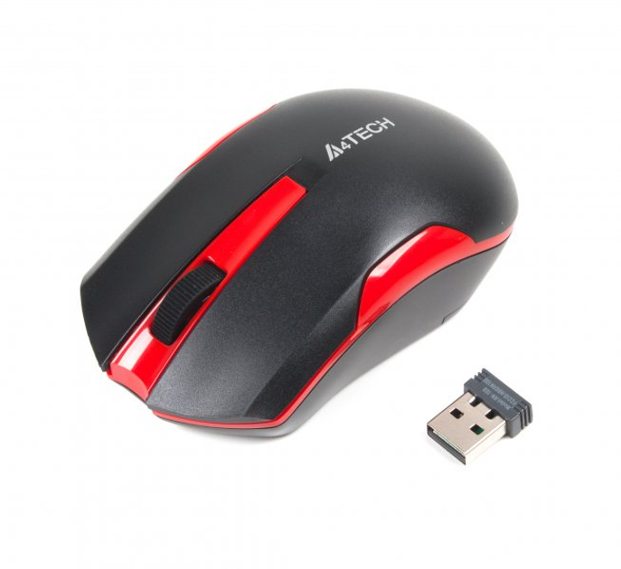 Мышь A4 Tech G3-200N Wireless Black/Red (4711421929585) – фото, отзывы ...