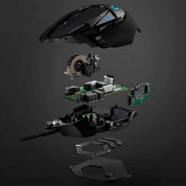 Mysz Logitech G502 Gaming Mouse HERO High Performance Black (910-005470) - obraz 7