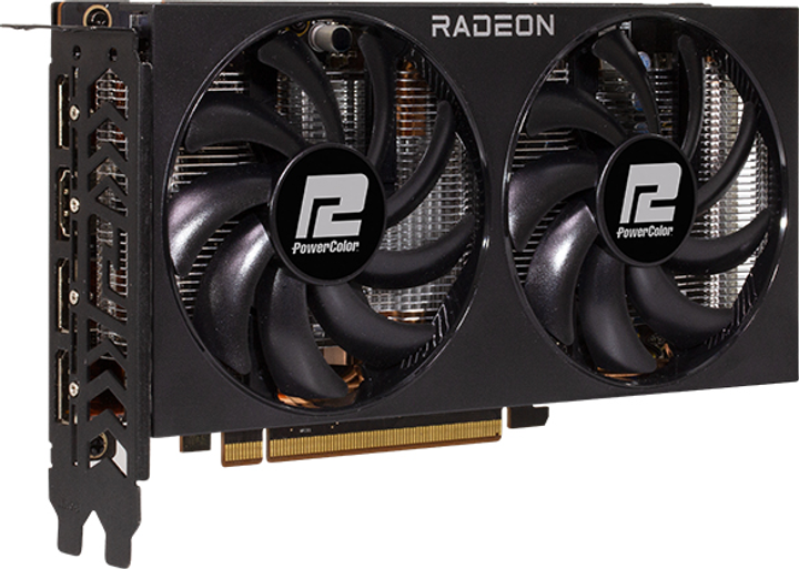 Powercolor PCI-Ex Radeon RX 7600 Fighter 8G GDDR6 (128bit) (2655/18000) (1 x HDMI, 3 x DisplayPort) (1A1-G00396100G) - изображение 2