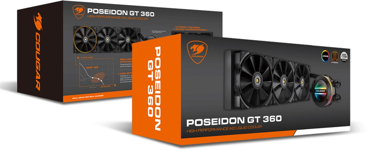 Система водяного охлаждения Cougar Poseidon GT 360 AIO Liquid Watercooling (CGR-POSEIDON GT 360) - изображение 7