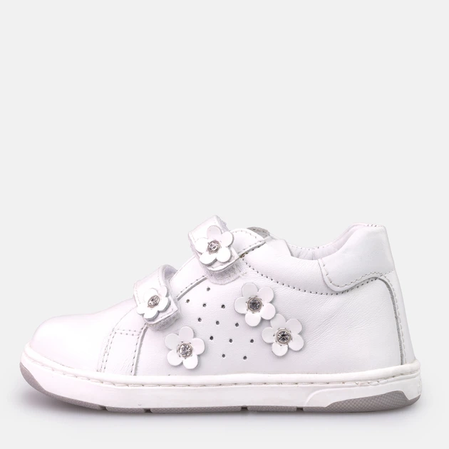 Tenisówki dziecięce dla dziewczynki na rzepy Chicco 010.63501-300 21 13 cm Białe (8051182084069) - obraz 3