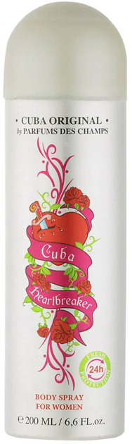 Perfumowany dezodorant damski Cuba Heartbreaker 200 ml (5425017737001) - obraz 1