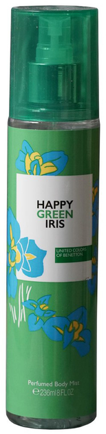 Perfumowany spray United Colors of Benetton Happy Green Iris BOR W 236 ml (8433982017001) - obraz 1