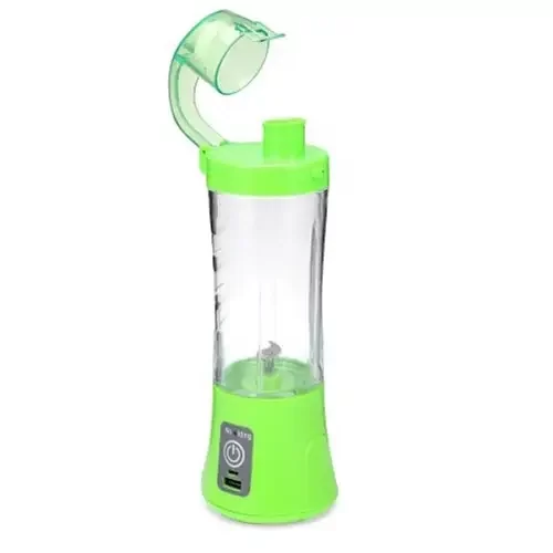 Блендер портативний Qllipin Smart Juice Cup Fruits USB фітнес-подрібнювач Зелений - зображення 5