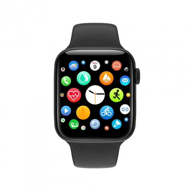 Умные часы Smart watch Sports Heal W58 Pro с тонометром и термометром Черный - Фото 5 Умные часы Smart watch Sports Heal W58 Pro с тонометром и термометром Черный - изображение 5