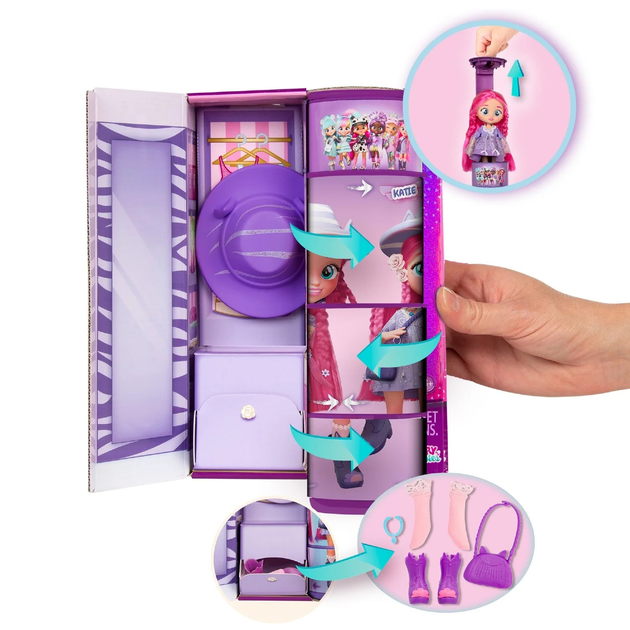 Lalka IMC Toys Cry Babies IMC904347 Bff Katie 20 cm (8421134904347) - obraz 5