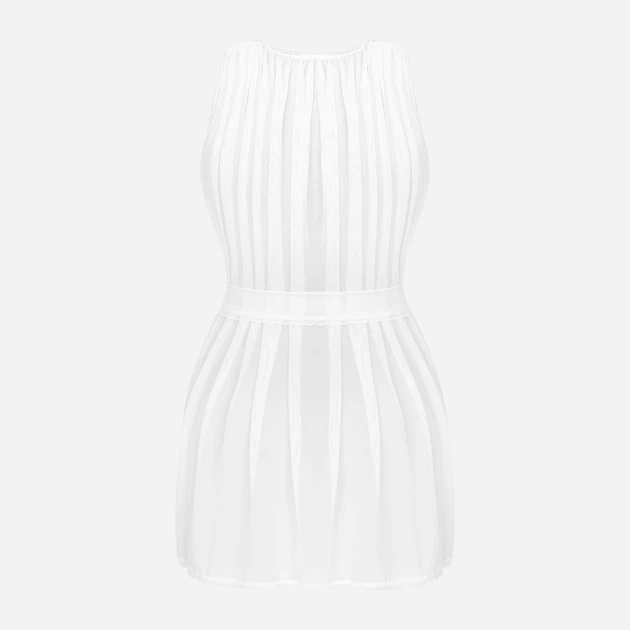 Peniuar Obsessive Heavenlly XS/S Biały (5901688252666) - obraz 6