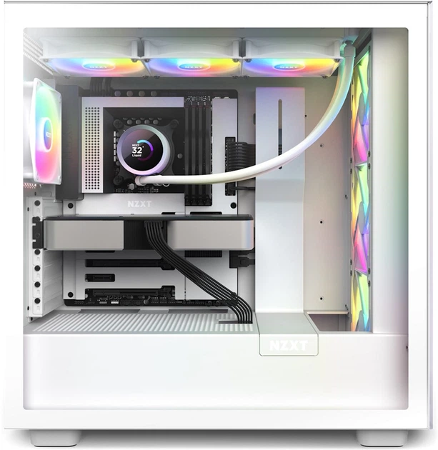 Система жидкостного охлаждения NZXT Kraken RGB 360 мм White (RL
