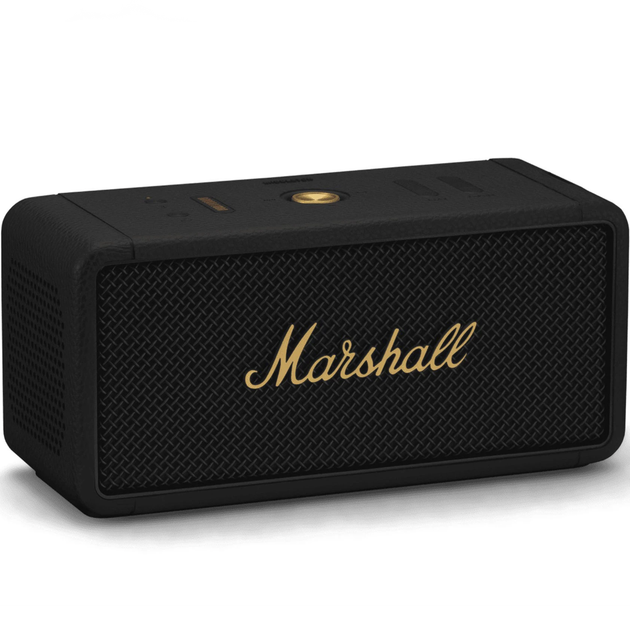 Портативна колонка Marshall Middleton акустична система Portable Stereo Loudspeaker Black and Brass - зображення 3