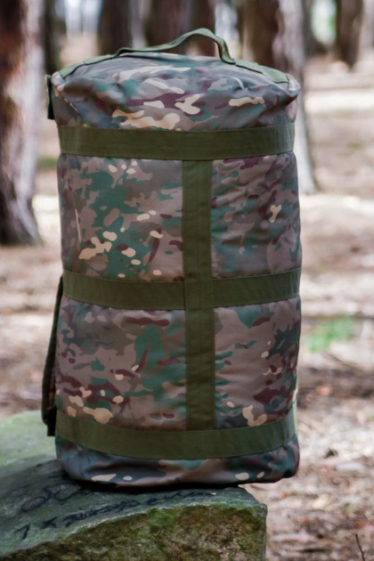 Рюкзак Баул 70 литров универсальная тактическая сумка вещевой мешок Мультикам - изображение 2