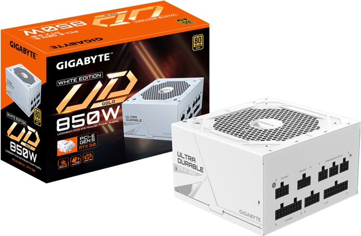 Блок питания Gigabyte GOLD 850W ATX 3.0 (GP-UD850GM PG5W) - изображение 7