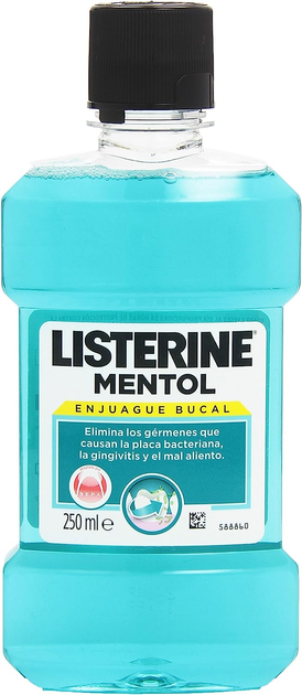 Рідина для полоскання рота Listerine Mentol Oral Rinse 250 ml (8412101254008) - зображення 1