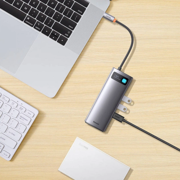 USB Hub Baseus Metal Gleam Series 7-in-1 Multifunctional Type-C HUB Docking Station (WKWG040013) - obraz 10