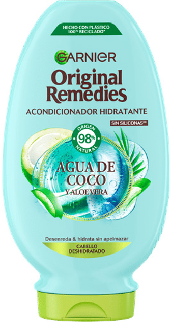 Odżywka Garnier Original Remedies Coconut And Aloe Water 250 ml (3600542146173) - obraz 1