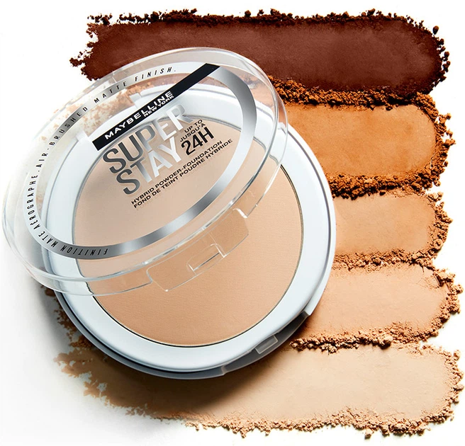 Пудра для обличчя Maybelline New York Super Stay 24h Hybrid 30 матуюча 9 г (3600531666651) - зображення 7
