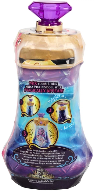 Lalka niespodzianka Magic Mixies Pixlings Różowa (0630996148815) - obraz 3