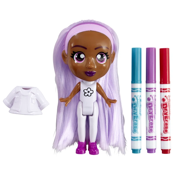 Набір для творчості лялька Crayola Colourn Style Friends 918936/89393 Віолетта (8720077189393) - зображення 7