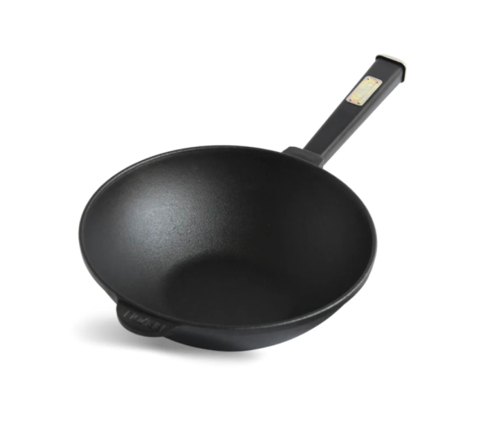 WOK Black с чугунной крышкой 260х80 мм 2,8 л BRIZOLL (W26HP1-1) - Фото 2 WOK Black с чугунной крышкой 260х80 мм 2,8 л BRIZOLL (W26HP1-1) - изображение 2