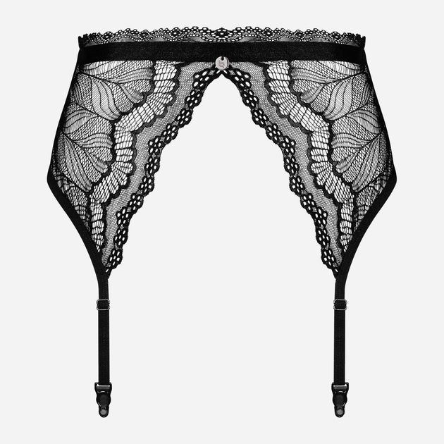 Пояс для панчох Obsessive Isabellia L/XL Чорний (5901688235287) - зображення 5