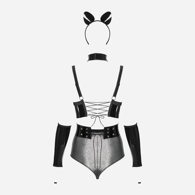 Erotyczny kostium Obsessive Silveria L/XL Srebrne (5901688229934) - obraz 6