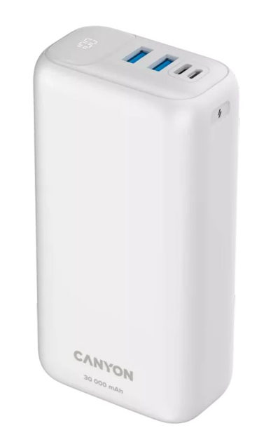 УМБ Canyon Powerbank 30000 mAh PB-301 White (CNE-CPB301W) - зображення 3