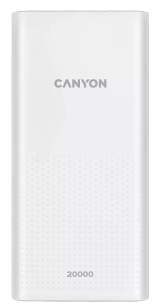 УМБ Canyon Powerbank 20000 mAh PB-2001 White (CNE-CPB2001W) - зображення 1