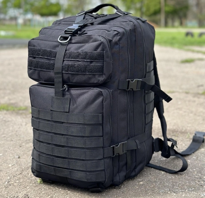 Тактический рюкзак штурмовой Tactic военный рюкзак на 40 литров Черный (Ta40-black) - изображение 1