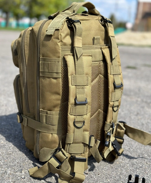 Тактический рюкзак штурмовой Tactic военный рюкзак на 25 литров Койот (ta25-coyote) - изображение 2