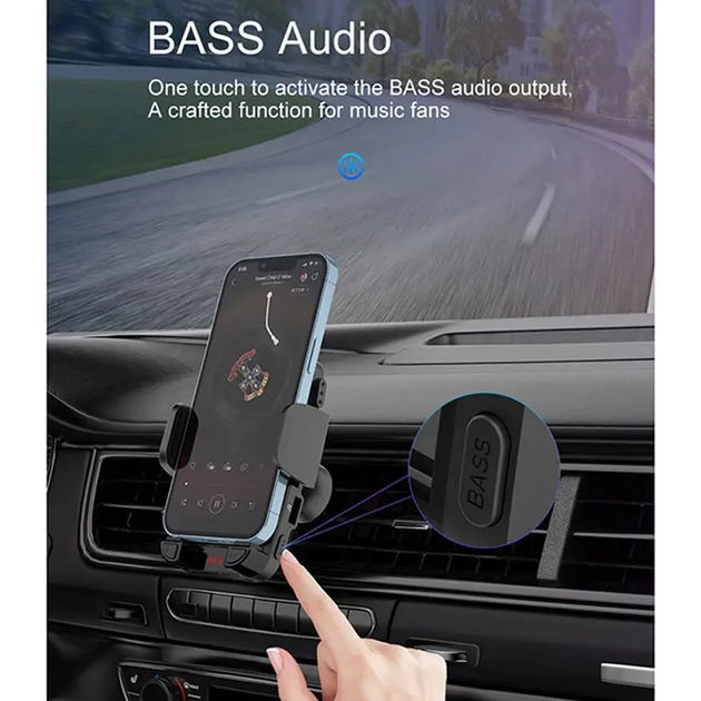 Держатель для телефона автомобильный FM ФМ Bluetooth модулятор Terra IQ, трансмиттер - изображение 10