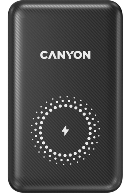 Powerbank Canyon 10000 mAh PB-1001 Czarny (CNS-CPB1001B) - obraz 1